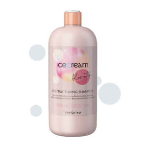 Ice Cream Restructuring Shampoo Deterge efficacemente, favorendo un’azione idratante e nutriente in profondità. Disciplina i capelli, elimina il crespo e apporta incredibile brillantezza.